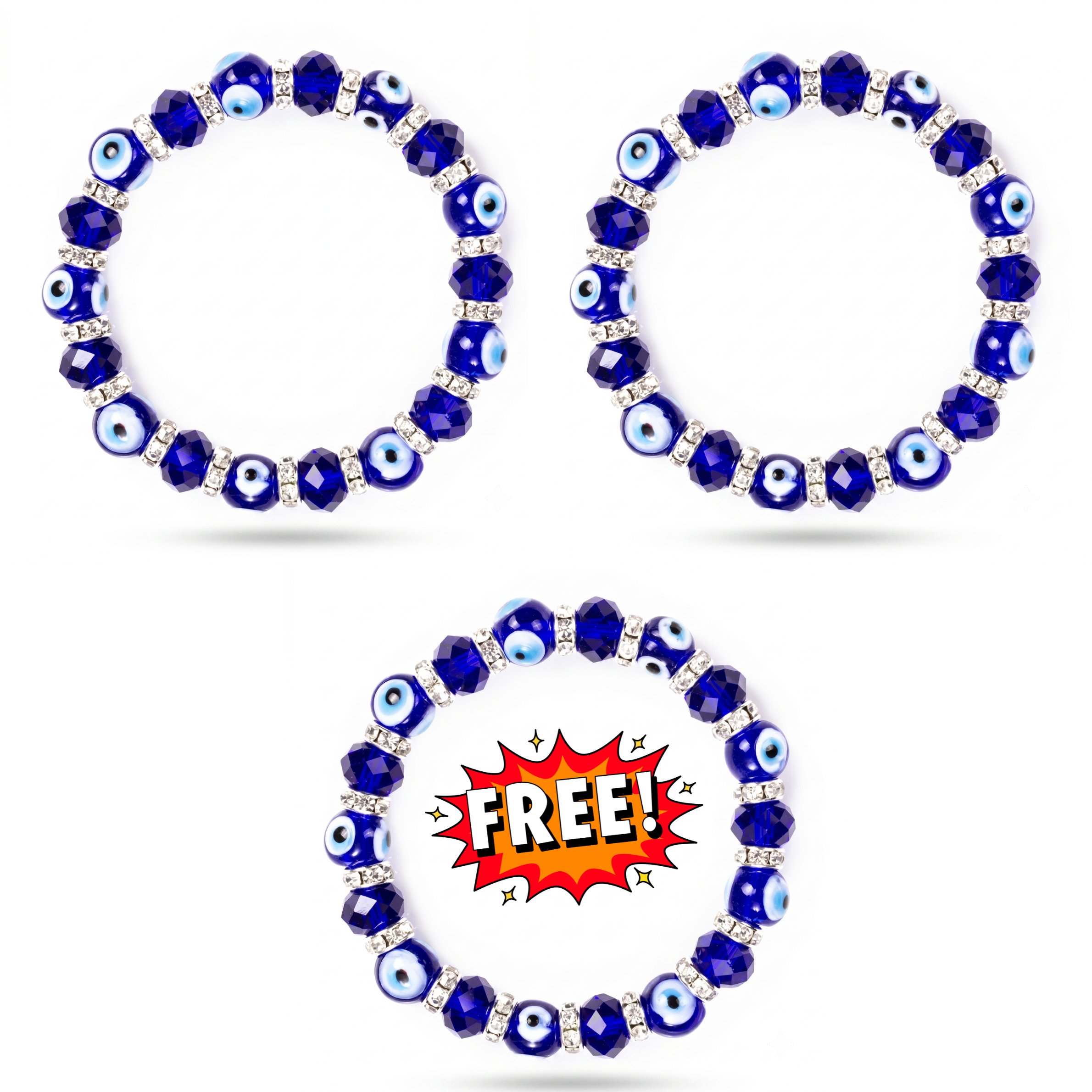 2 x Nazar Bracelet + 1 Free