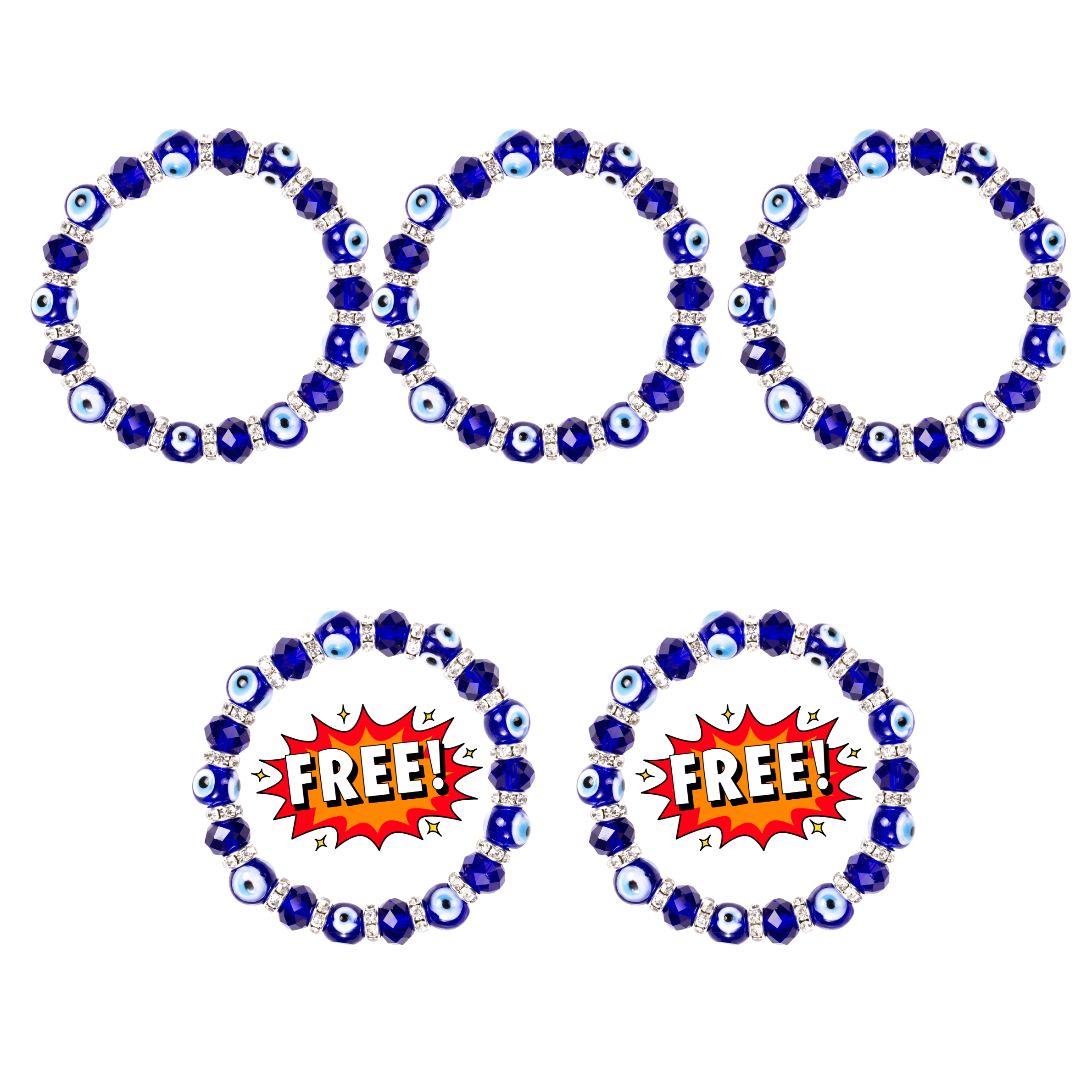 3 x Nazar Bracelet + 2 Free